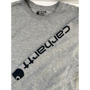 Carhartt Loose Fit Long Sleeve Blue Work T-Shirt Men's XL X-Large‎ Workwear